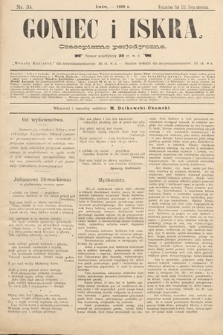 Goniec i Iskra : czasopismo perjodyczne. 1899, nr 34