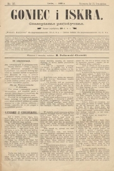 Goniec i Iskra : czasopismo perjodyczne. 1899, nr 37