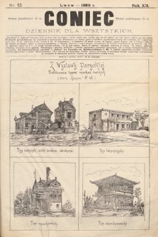 Goniec : dziennik dla wszystkich. 1889, nr 43