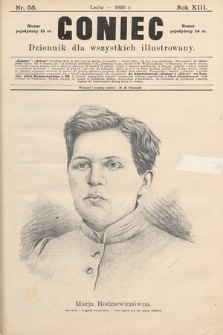 Goniec : dziennik dla wszystkich illustrowany. 1890, nr 55