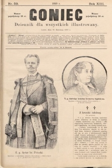 Goniec : dziennik dla wszystkich illustrowany. 1890, nr 59