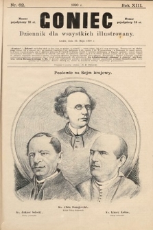 Goniec : dziennik dla wszystkich illustrowany. 1890, nr 62
