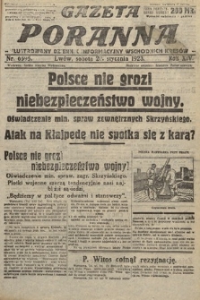 Gazeta Poranna : ilustrowany dziennik informacyjny wschodnich kresów. 1923, nr 6595