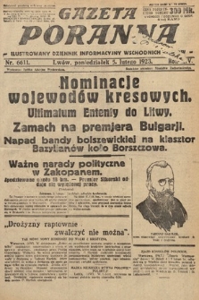 Gazeta Poranna : ilustrowany dziennik informacyjny wschodnich kresów. 1923, nr 6611
