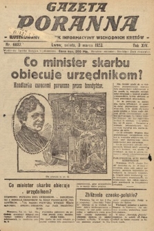 Gazeta Poranna : ilustrowany dziennik informacyjny wschodnich kresów. 1923, nr 6637