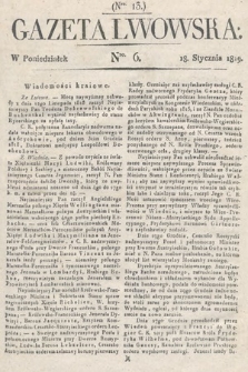 Gazeta Lwowska. 1819, nr 6