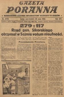 Gazeta Poranna : ilustrowany dziennik informacyjny wschodnich kresów. 1923, nr 6720