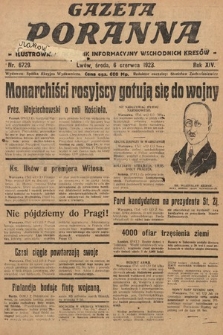 Gazeta Poranna : ilustrowany dziennik informacyjny wschodnich kresów. 1923, nr 6729