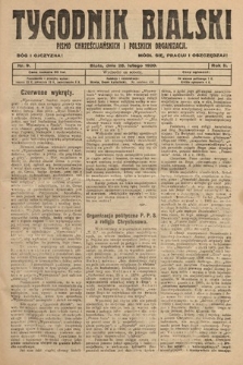 Tygodnik Bialski : pismo chrześcijańskich i polskich organizacyi. 1920, nr 9