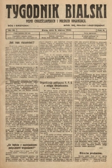 Tygodnik Bialski : pismo chrześcijańskich i polskich organizacyi. 1920, nr 10