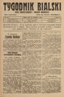 Tygodnik Bialski : pismo chrześcijańskich i polskich organizacyi. 1920, nr 15