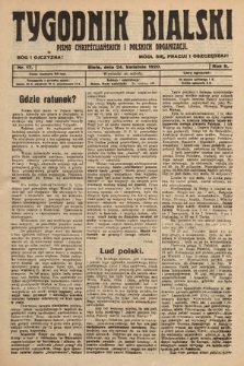 Tygodnik Bialski : pismo chrześcijańskich i polskich organizacyi. 1920, nr 17