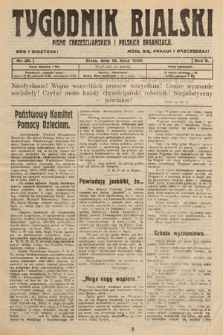 Tygodnik Bialski : pismo chrześcijańskich i polskich organizacyi. 1920, nr 28