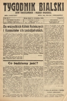 Tygodnik Bialski : pismo chrześcijańskich i polskich organizacyi. 1920, nr 37