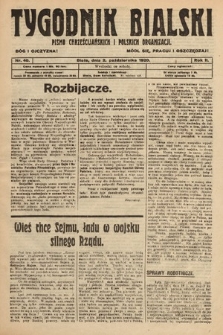 Tygodnik Bialski : pismo chrześcijańskich i polskich organizacyi. 1920, nr 40
