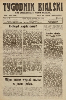 Tygodnik Bialski : pismo chrześcijańskich i polskich organizacyi. 1920, nr 41