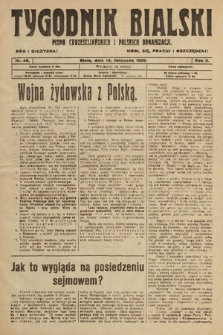 Tygodnik Bialski : pismo chrześcijańskich i polskich organizacyi. 1920, nr 46