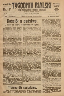 Tygodnik Bialski : pismo chrześcijańskich i polskich organizacyi. 1920, nr 49