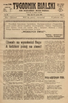 Tygodnik Bialski : pismo chrześcijańskich i polskich organizacyi. 1920, nr 52