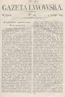 Gazeta Lwowska. 1819, nr 14