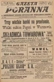 Gazeta Poranna : ilustrowany dziennik informacyjny wschodnich kresów. 1925, nr 7540