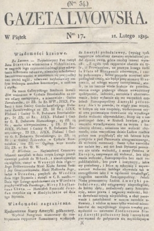 Gazeta Lwowska. 1819, nr 17