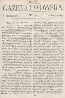 Gazeta Lwowska. 1819, nr 18