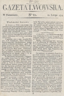 Gazeta Lwowska. 1819, nr 21