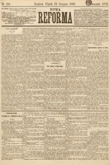 Nowa Reforma. 1898, nr 194