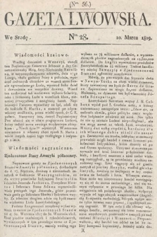 Gazeta Lwowska. 1819, nr 28