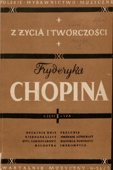 Kwartalnik Muzyczny : organ Sekcji Muzykologów przy Związku Kompozytorów Polskich. 1949, nr 26-27
