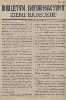 Biuletyn Informacyjny Ziemi Sądeckiej. 1945, nr 4
