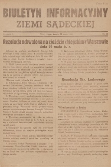 Biuletyn Informacyjny Ziemi Sądeckiej. 1945, nr 63