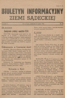 Biuletyn Informacyjny Ziemi Sądeckiej. 1945, nr 70