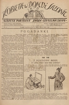 Kobieta w Domu i Salonie : Gazeta Poranna swoim czytelniczkom. 1925, nr 9
