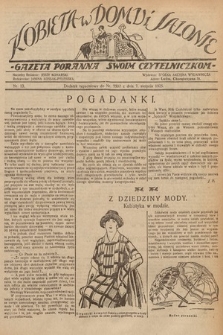 Kobieta w Domu i Salonie : Gazeta Poranna swoim czytelniczkom. 1925, nr 13
