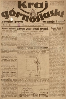 Kraj Górnośląski. 1921, nr 25