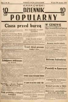 Krakowski Dziennik Popularny. 1937, nr 27