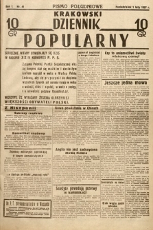 Krakowski Dziennik Popularny. 1937, nr 41