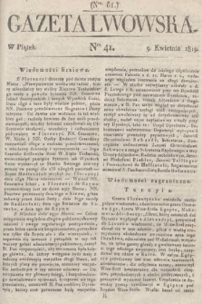 Gazeta Lwowska. 1819, nr 41
