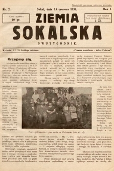 Ziemia Sokalska. 1934, nr 2