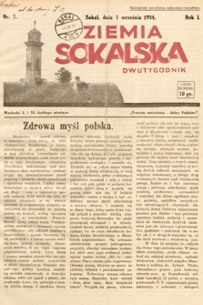 Ziemia Sokalska. 1934, nr 7