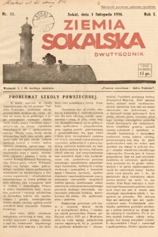 Ziemia Sokalska. 1934, nr 11