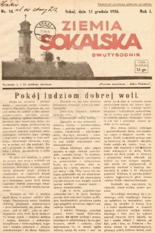 Ziemia Sokalska. 1934, nr 14