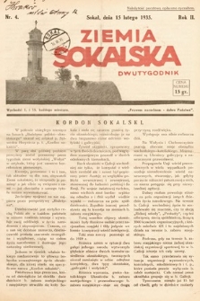 Ziemia Sokalska. 1935, nr 4