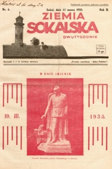 Ziemia Sokalska. 1935, nr 6