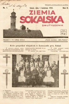 Ziemia Sokalska. 1935, nr 7