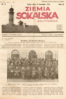 Ziemia Sokalska. 1935, nr 8