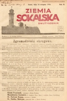 Ziemia Sokalska. 1935, nr 16