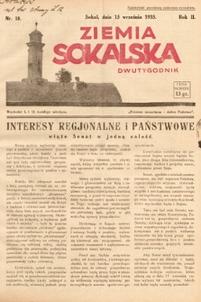 Ziemia Sokalska. 1935, nr 18